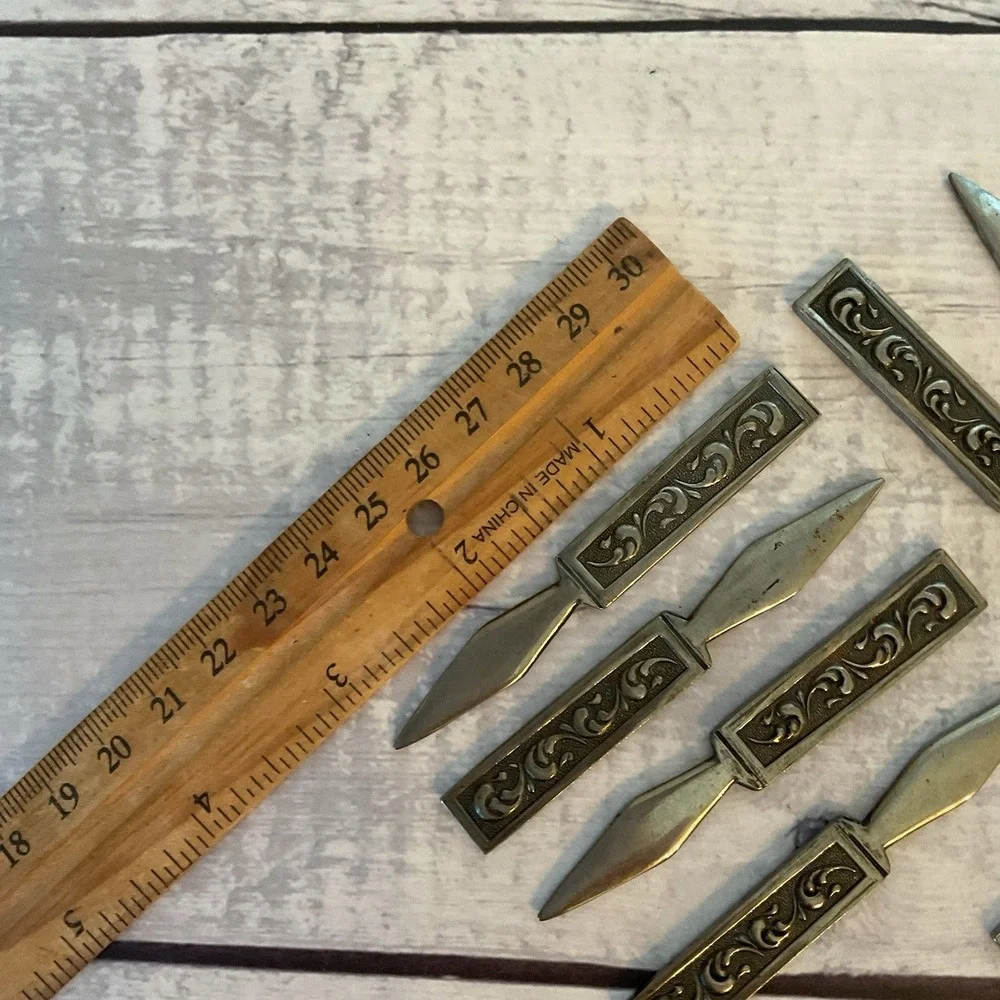 Riviera RIF4 Stainless Flatware Japan Set Of 12 Cocktail Olive Picks MCM Vintage